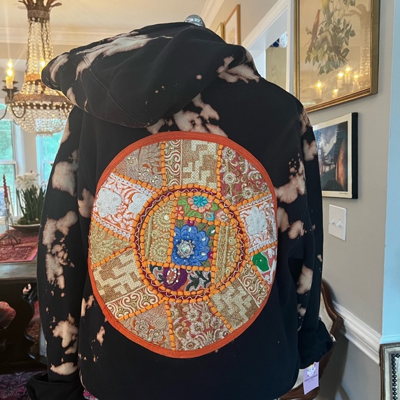 Reworked Vintage Stüssy Boho Tie-dye Hoodie - Picture 9 of 11